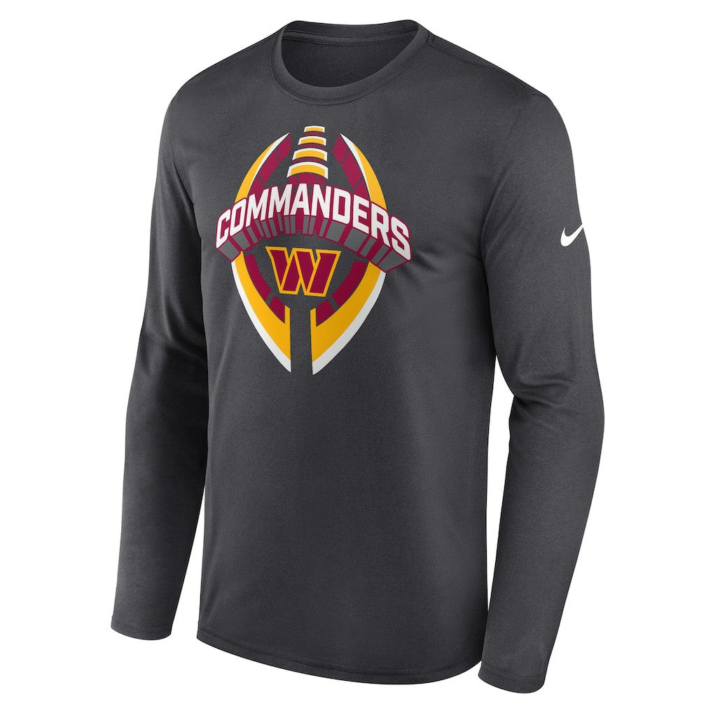Washington Commanders Primetime Legend Icon Performance Long Sleeve T-Shirt - Anthracite T-shirts