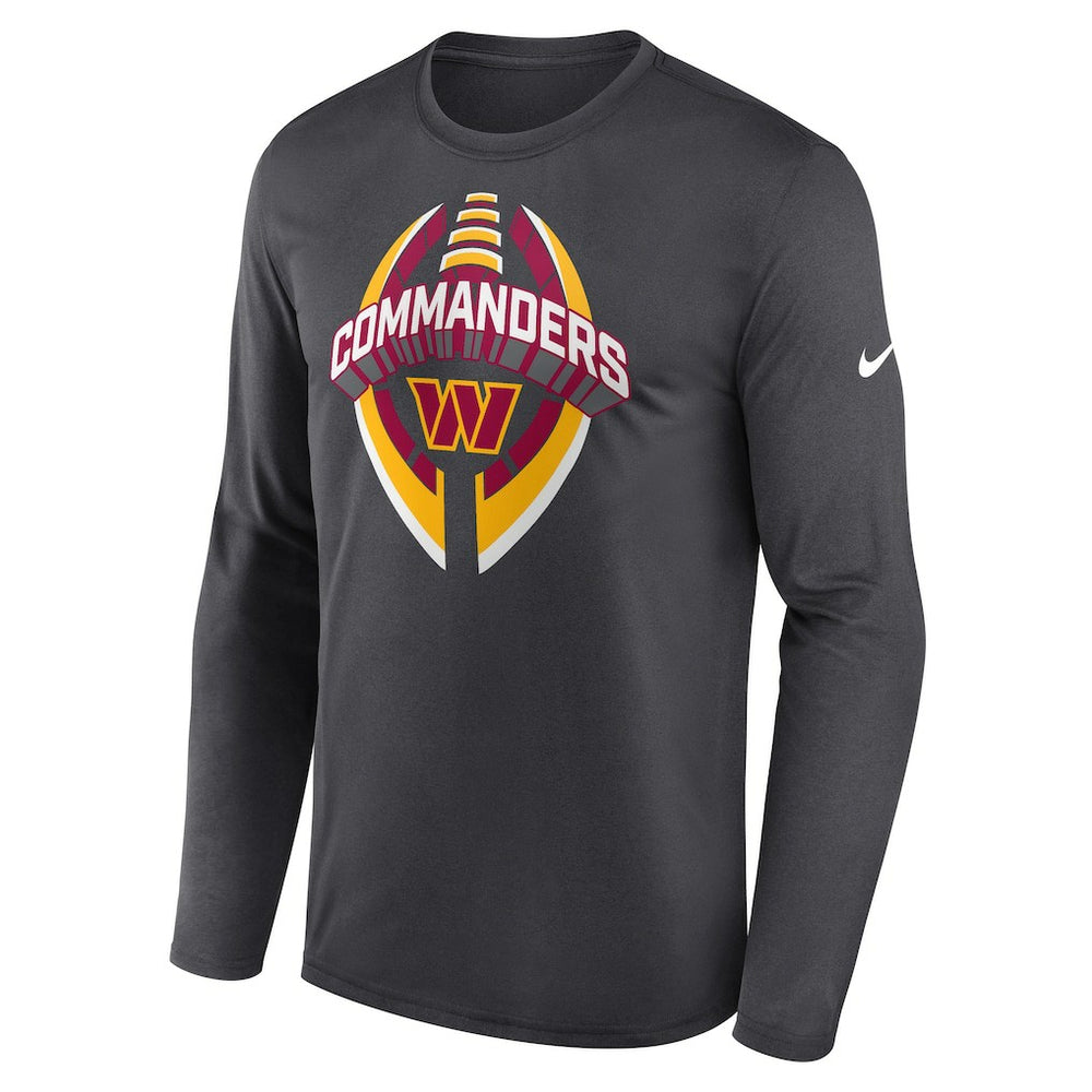 Washington Commanders Primetime Legend Icon Performance Long Sleeve T-Shirt - Anthracite T-shirts