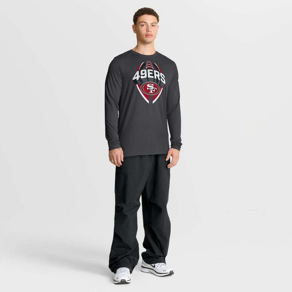San Francisco 49ers Primetime Legend Icon Performance Long Sleeve T-Shirt - Anthracite T-shirts