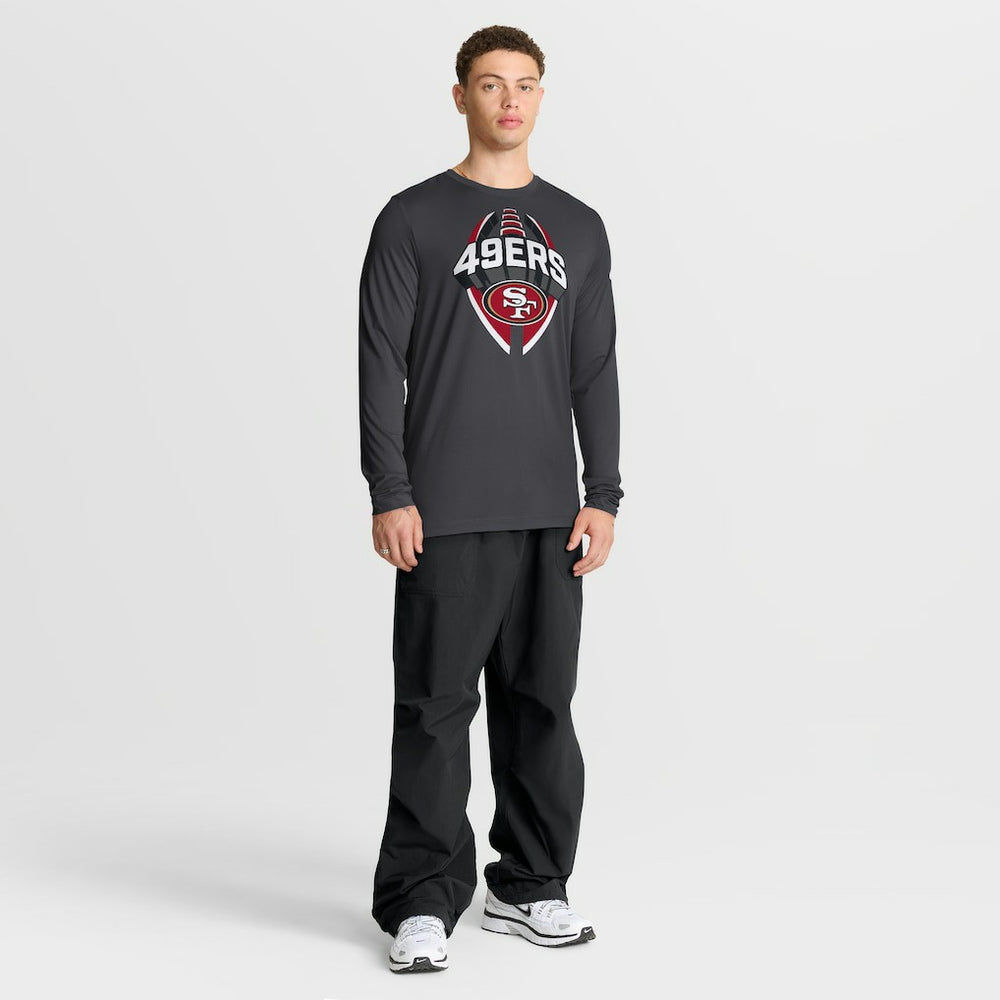 San Francisco 49ers Primetime Legend Icon Performance Long Sleeve T-Shirt - Anthracite T-shirts
