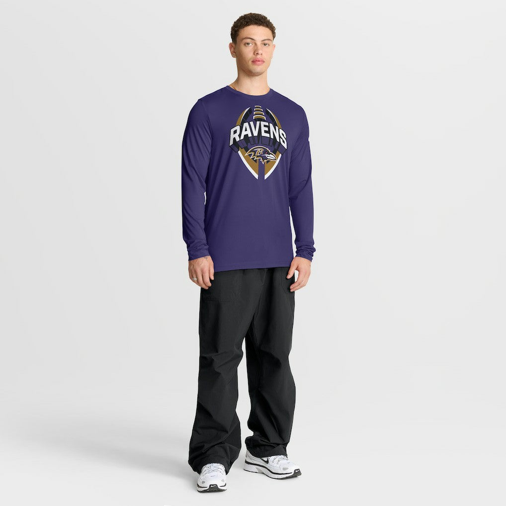 Baltimore Ravens Primetime Legend Icon Performance Long Sleeve T-Shirt - Purple T-shirts