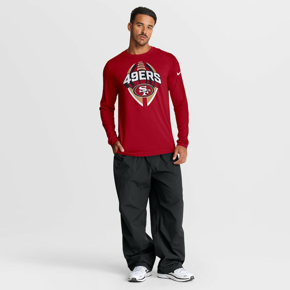 San Francisco 49ers Primetime Legend Icon Performance Long Sleeve T-Shirt - Scarlet T-shirts