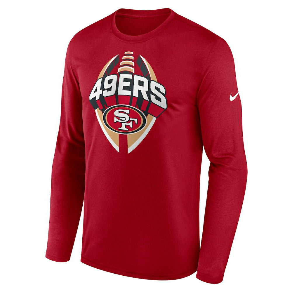 San Francisco 49ers Primetime Legend Icon Performance Long Sleeve T-Shirt - Scarlet T-shirts