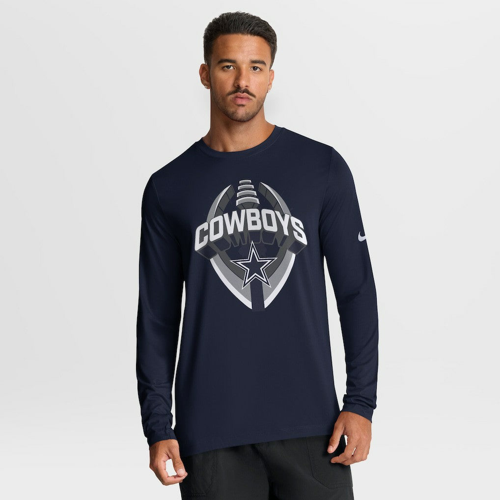 Dallas Cowboys Primetime Legend Icon Performance Long Sleeve T-Shirt - Navy T-shirts