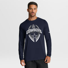 Dallas Cowboys Primetime Legend Icon Performance Long Sleeve T-Shirt - Navy T-shirts