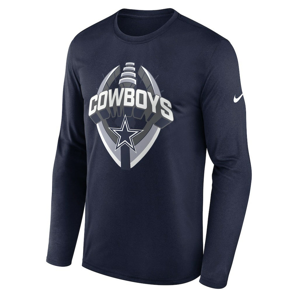 Dallas Cowboys Primetime Legend Icon Performance Long Sleeve T-Shirt - Navy T-shirts
