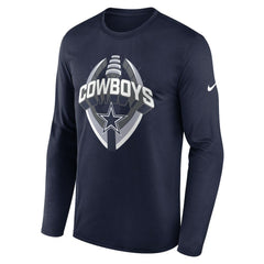 Dallas Cowboys Primetime Legend Icon Performance Long Sleeve T-Shirt - Navy T-shirts