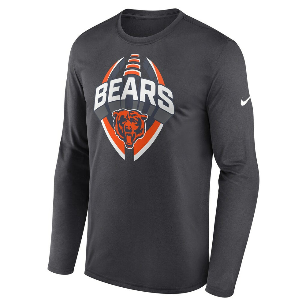 Chicago Bears Primetime Legend Icon Performance Long Sleeve T-Shirt - Anthracite T-shirts