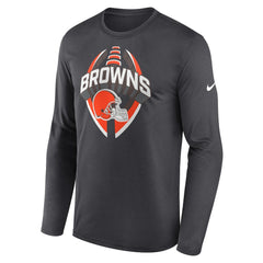 Cleveland Browns Primetime Legend Icon Performance Long Sleeve T-Shirt - Anthracite T-shirts