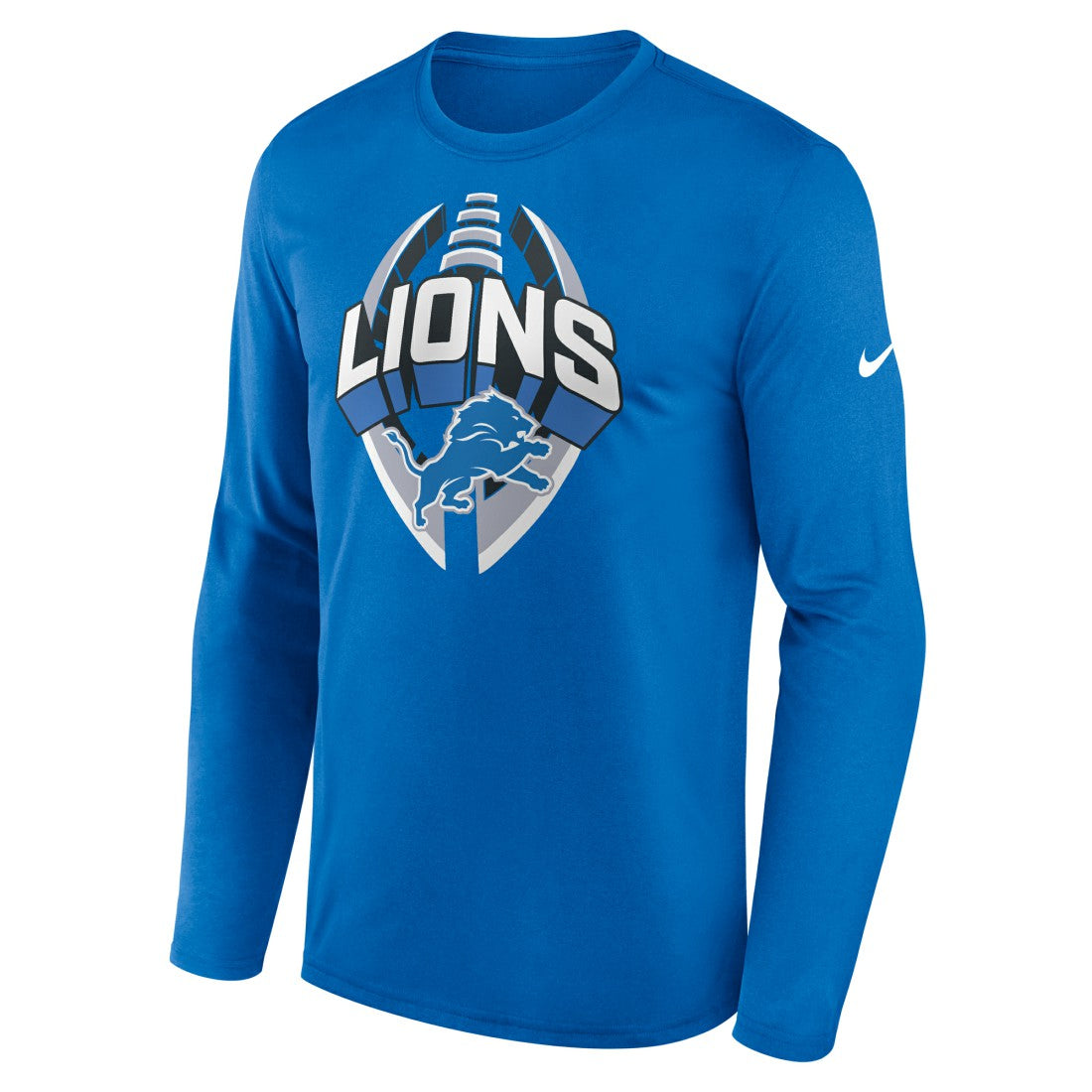 Detroit Lions Primetime Legend Icon Performance Long Sleeve T-Shirt - Blue T-shirts