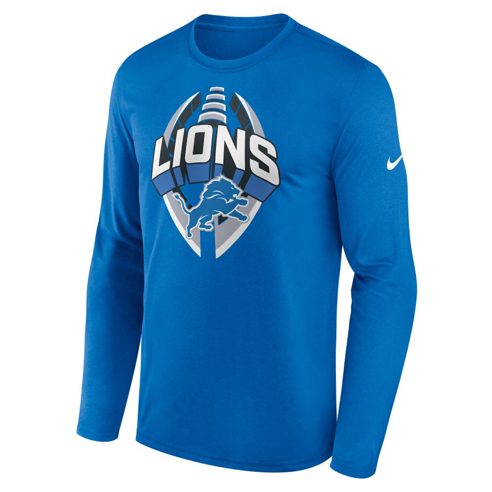 Detroit Lions Primetime Legend Icon Performance Long Sleeve T-Shirt - Blue T-shirts