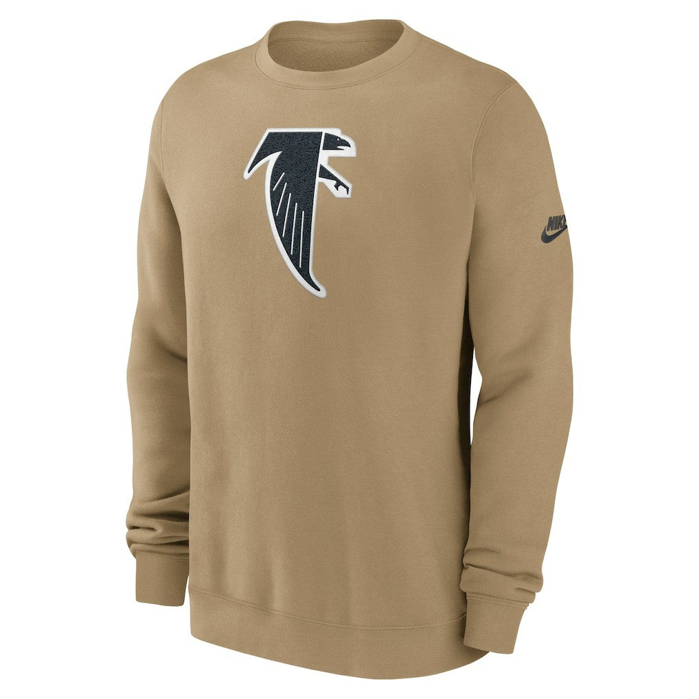 Atlanta Falcons Swing Pass Rewind Club Pullover Sweatshirt - Tan Pullover