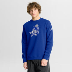 Dallas Cowboys Swing Pass Rewind Club Pullover Sweatshirt - Royal Pullover