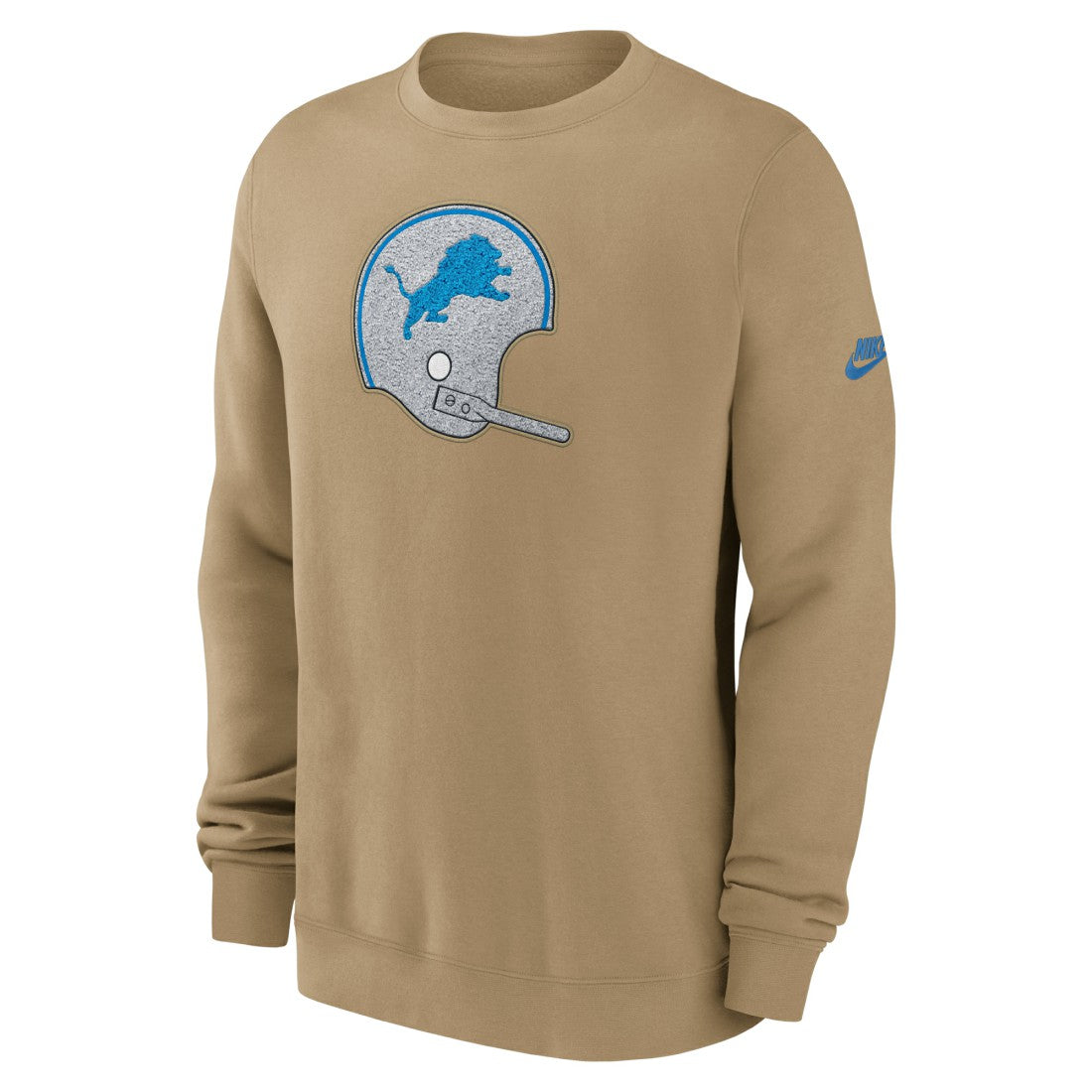 Detroit Lions Swing Pass Rewind Club Pullover Sweatshirt - Tan Pullover