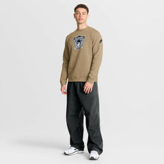 Las Vegas Raiders Swing Pass Rewind Club Pullover Sweatshirt - Tan Pullover