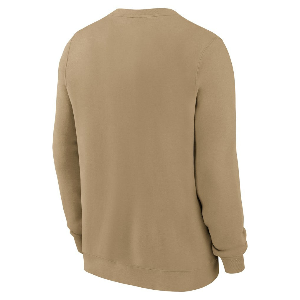 Las Vegas Raiders Swing Pass Rewind Club Pullover Sweatshirt - Tan Pullover