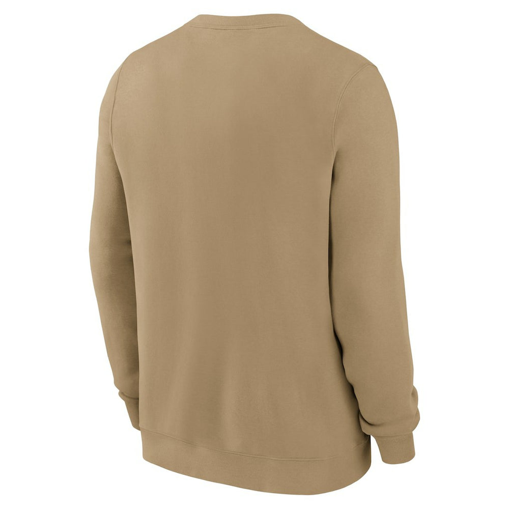 Miami Dolphins Swing Pass Rewind Club Pullover Sweatshirt - Tan Pullover