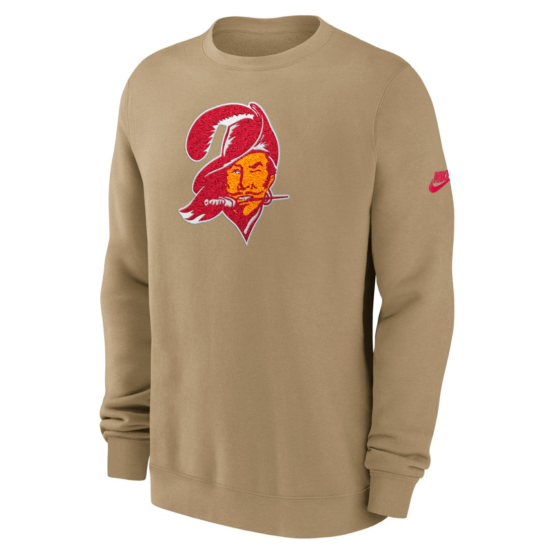 Tampa Bay Buccaneers Swing Pass Rewind Club Pullover Sweatshirt - Tan Pullover