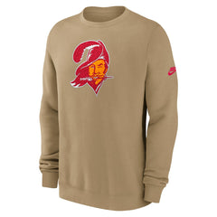 Tampa Bay Buccaneers Swing Pass Rewind Club Pullover Sweatshirt - Tan Pullover
