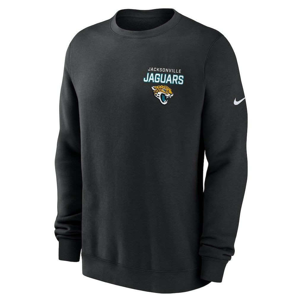 Jacksonville Jaguars Primetime Club Fleece Pullover Sweatshirt - Black Pullover