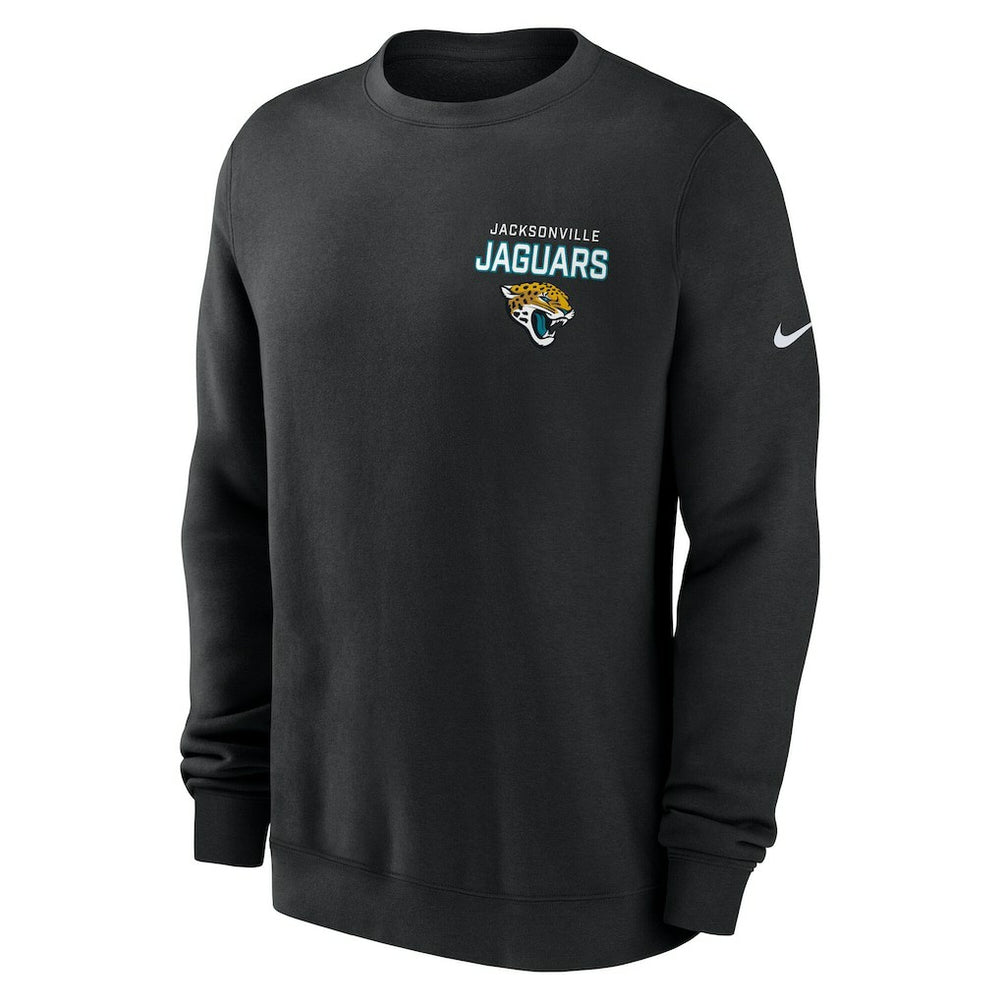 Jacksonville Jaguars Primetime Club Fleece Pullover Sweatshirt - Black Pullover