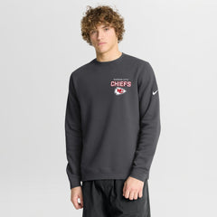 Kansas City Chiefs Primetime Club Fleece Pullover Sweatshirt - Anthracite Pullover