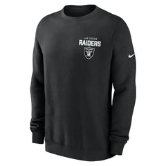 Las Vegas Raiders Primetime Club Fleece Pullover Sweatshirt - Black Pullover