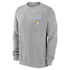 Los Angeles Rams Primetime Club Fleece Pullover Sweatshirt - Heather Gray Pullover
