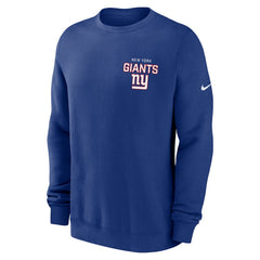 New York Giants Primetime Club Fleece Pullover Sweatshirt - Royal Pullover