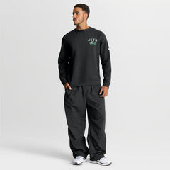 New York Jets Primetime Club Fleece Pullover Sweatshirt - Black Pullover