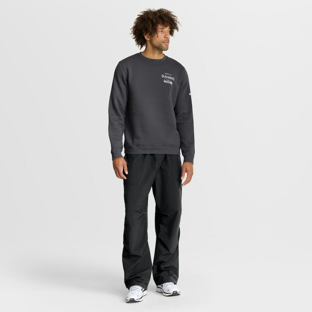 Seattle Seahawks Primetime Club Fleece Pullover Sweatshirt - Anthracite Pullover