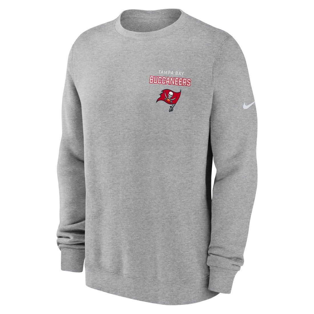 Tampa Bay Buccaneers Primetime Club Fleece Pullover Sweatshirt - Heather Gray Pullover