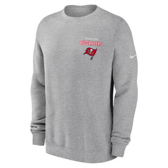 Tampa Bay Buccaneers Primetime Club Fleece Pullover Sweatshirt - Heather Gray Pullover