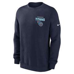 Tennessee Titans Primetime Club Fleece Pullover Sweatshirt - Navy Pullover