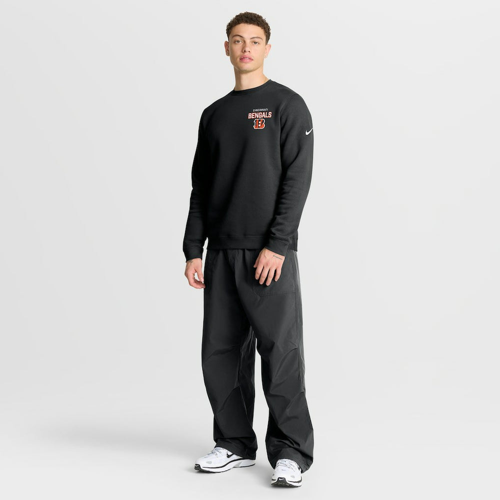 Cincinnati Bengals Primetime Club Fleece Pullover Sweatshirt - Black Pullover