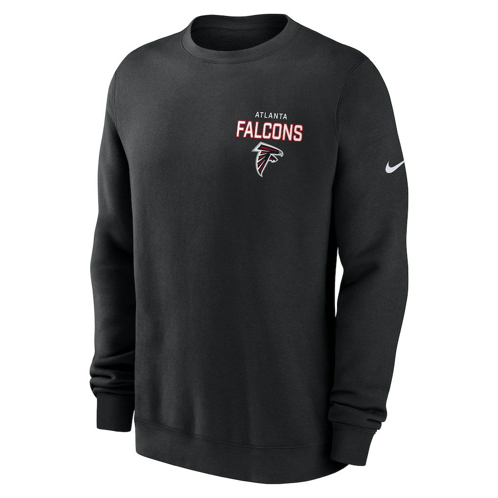 Atlanta Falcons Primetime Club Fleece Pullover Sweatshirt - Black Pullover