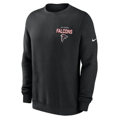 Atlanta Falcons Primetime Club Fleece Pullover Sweatshirt - Black Pullover