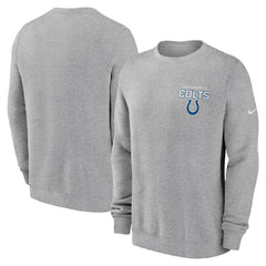 Indianapolis Colts Primetime Club Fleece Pullover Sweatshirt - Heather Gray Pullover