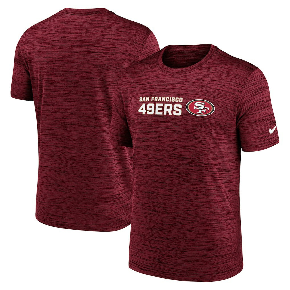 San Francisco 49ers Big & Tall Primetime Reverse Play Velocity Performance T-Shirt - Scarlet T-shirts