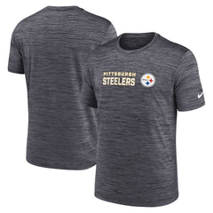 Pittsburgh Steelers Big & Tall Primetime Reverse Play Velocity Performance T-Shirt - Black T-shirts