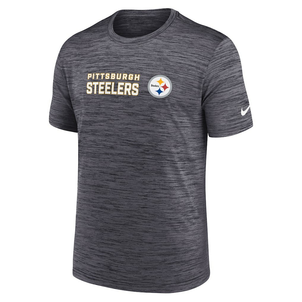 Pittsburgh Steelers Big & Tall Primetime Reverse Play Velocity Performance T-Shirt - Black T-shirts