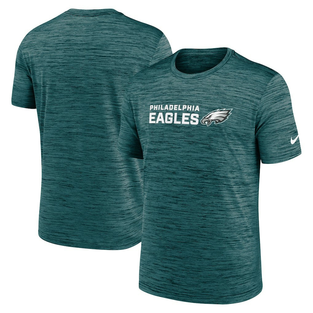 Philadelphia Eagles Big & Tall Primetime Reverse Play Velocity Performance T-Shirt - Midnight Green T-shirts