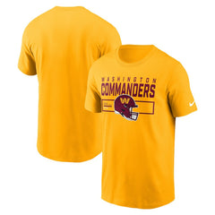 Washington Commanders Primetime Helmet Essential T-Shirt - Gold T-shirts