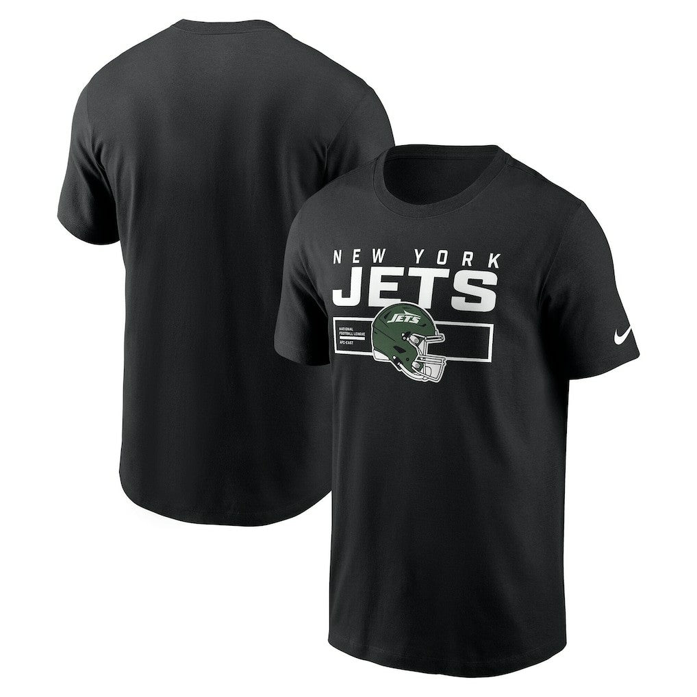New York Jets Primetime Helmet Essential T-Shirt - Black T-shirts
