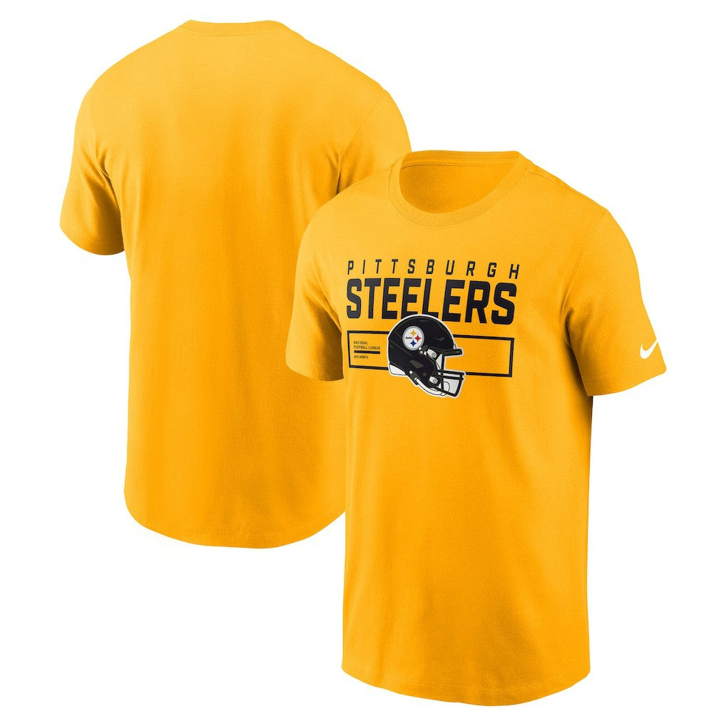 Pittsburgh Steelers Primetime Helmet Essential T-Shirt - Gold T-shirts