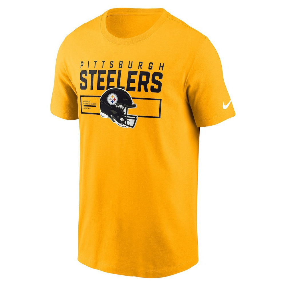 Pittsburgh Steelers Primetime Helmet Essential T-Shirt - Gold T-shirts
