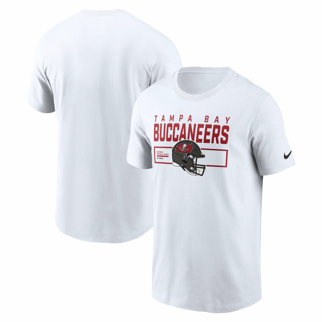 Tampa Bay Buccaneers Primetime Helmet Essential T-Shirt - White T-shirts