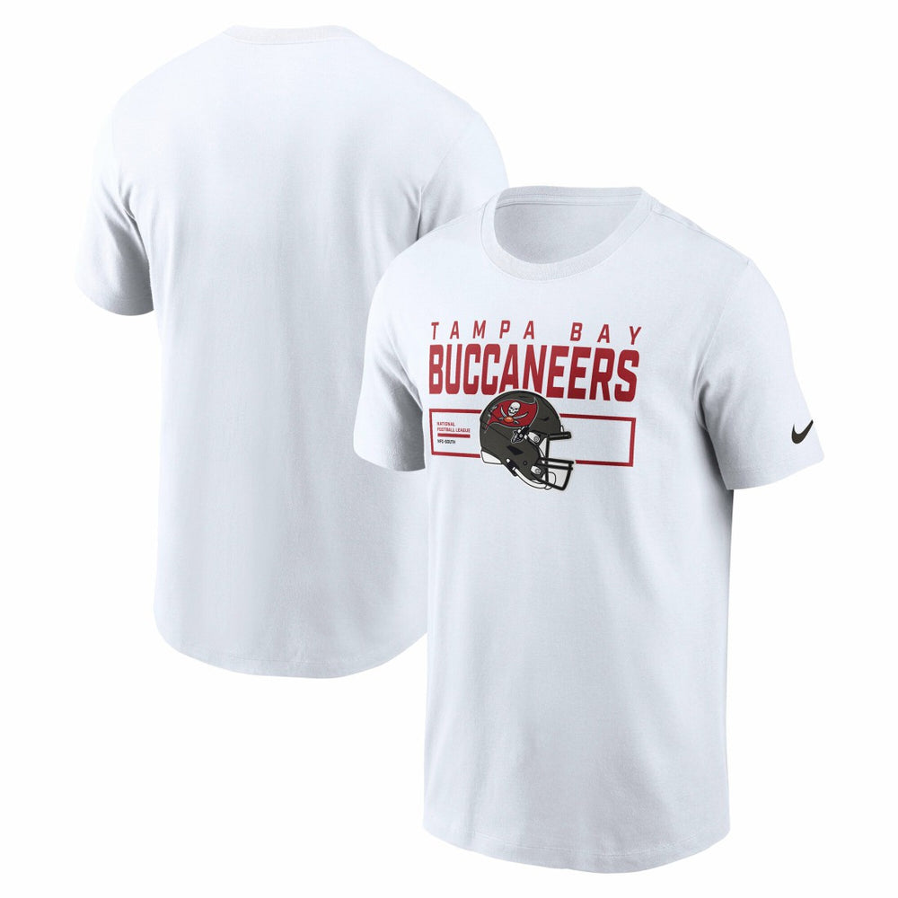 Tampa Bay Buccaneers Primetime Helmet Essential T-Shirt - White T-shirts