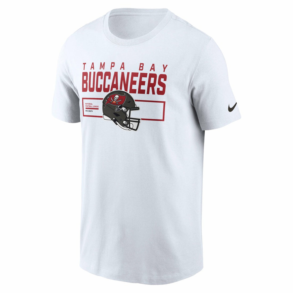 Tampa Bay Buccaneers Primetime Helmet Essential T-Shirt - White T-shirts