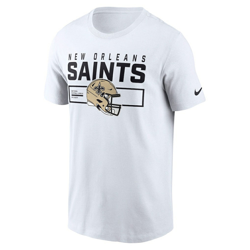 New Orleans Saints Primetime Helmet Essential T-Shirt - White T-shirts